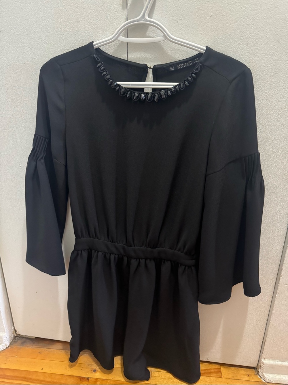 Zara Black Jeweled Neck romper